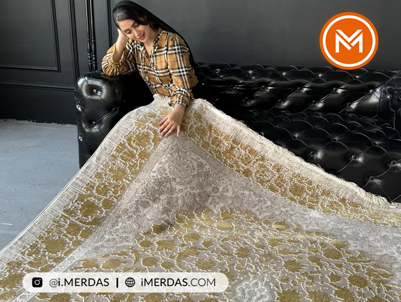 ست کردن فرش نسکافه ای